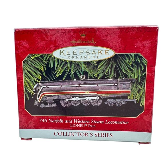 Hallmark Keepsake Ornament 746 Norfolk and Western Steam Locomotive Lionel Train - Picture 1 of 11